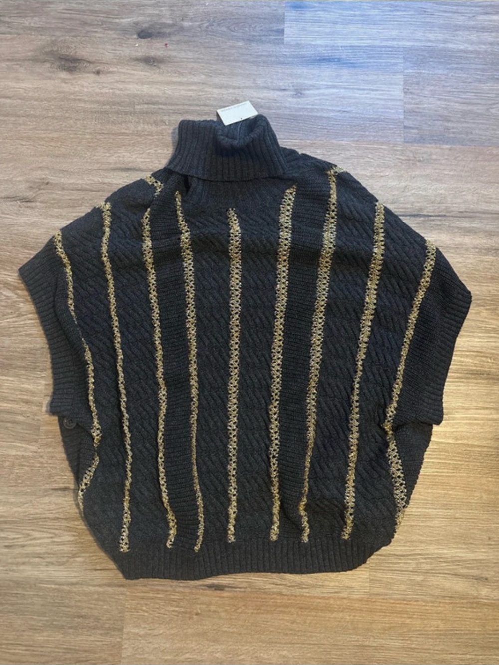 💛2 for $15! orange creek charcoal Ribbed Turtleneck Sweater